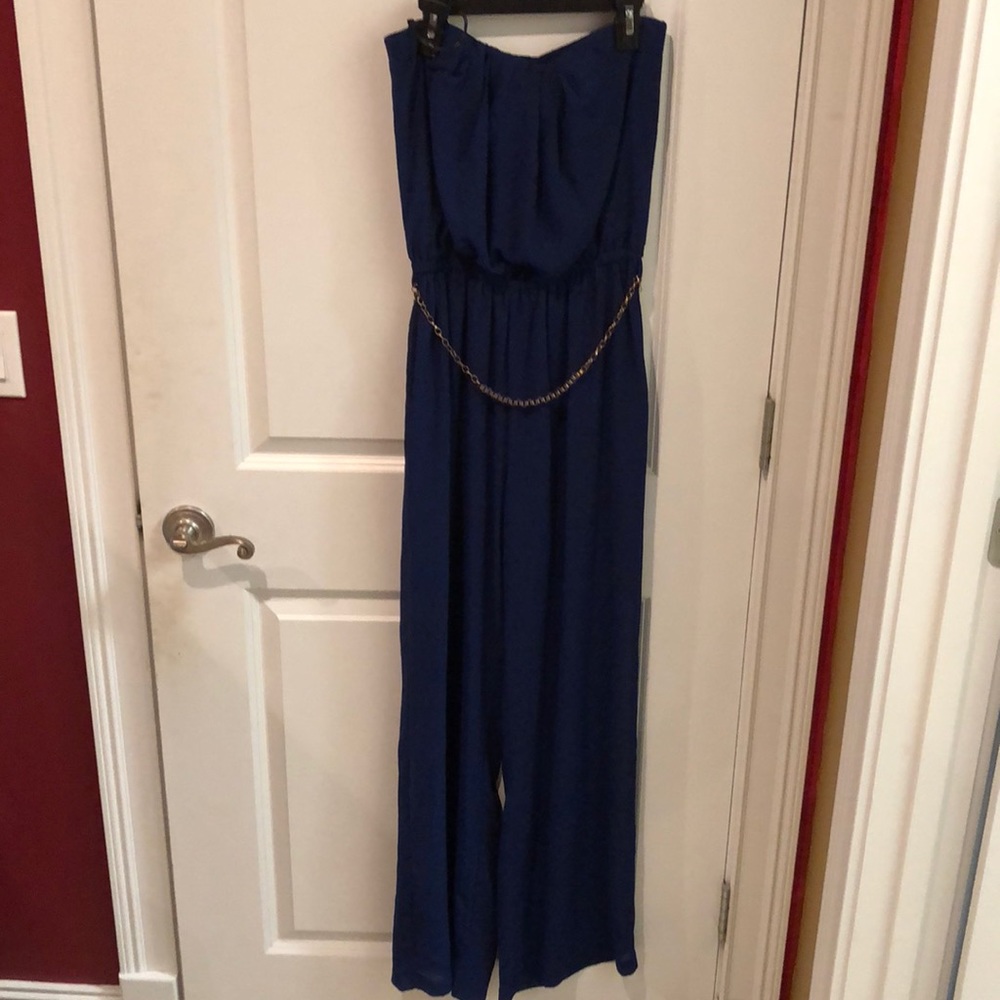 Navy blue jumpsuit